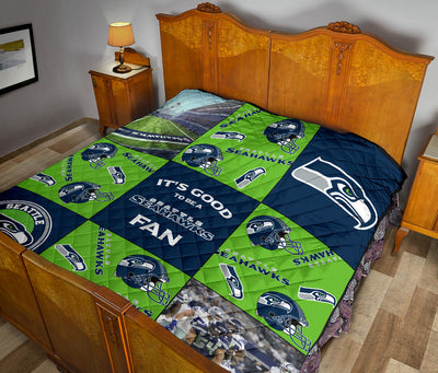 It's Good To Be A Seattle Seahawks Fan Quilt