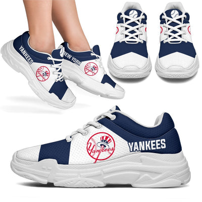 Colorful Logo New York Yankees Chunky Sneakers