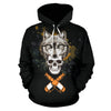 Realistic Wolf Skull All Over Printed Hoodies