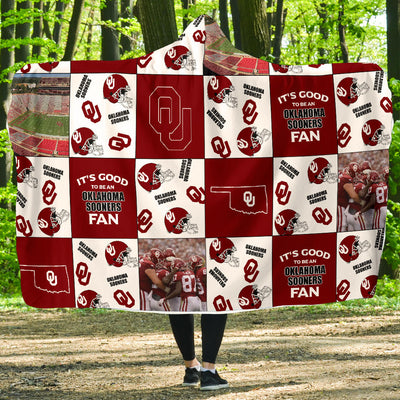 It's Good To Be An Oklahoma Sooners Fan Hooded Blanket