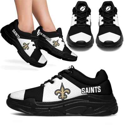 Colorful Logo New Orleans Saints Chunky Sneakers