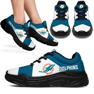 Colorful Logo Miami Dolphins Chunky Sneakers