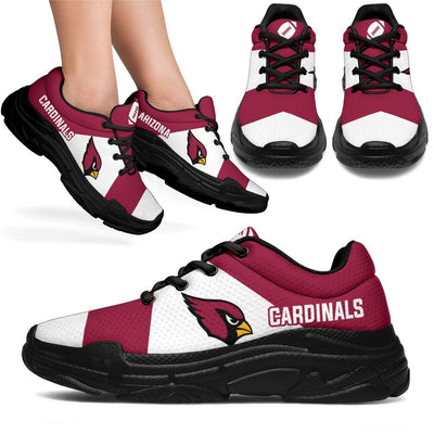 Colorful Logo Arizona Cardinals Chunky Sneakers
