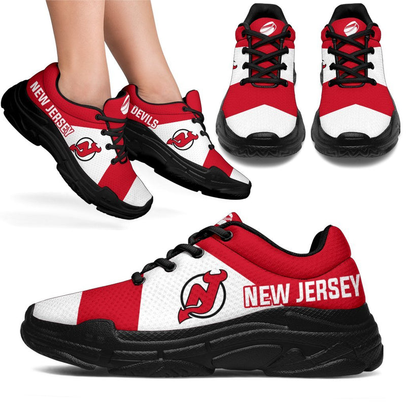 Colorful Logo New Jersey Devils Chunky Sneakers