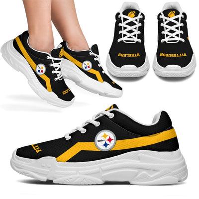 Edition Chunky Sneakers With Line Pittsburgh Steelers Shoes