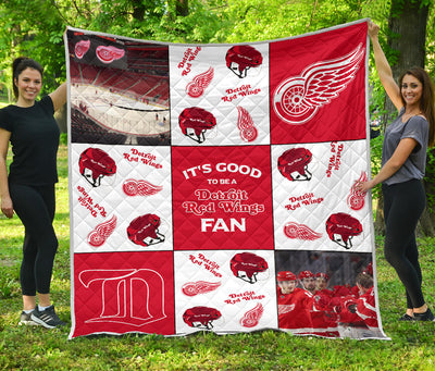 It's Good To Be A Detroit Red Wings Fan Quilt