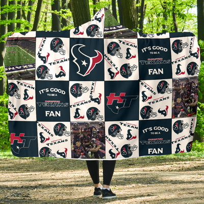 It's Good To Be A Houston Texans Fan Hooded Blanket