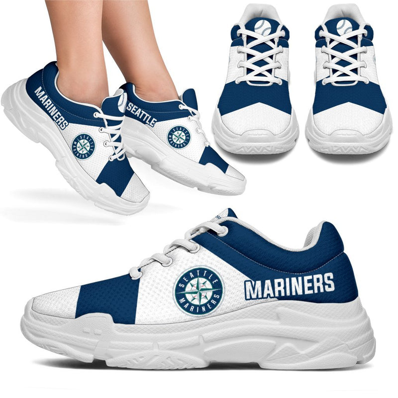 Colorful Logo Seattle Mariners Chunky Sneakers