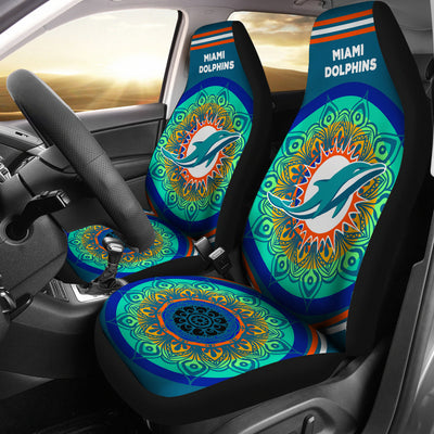 Unique Magical And Vibrant Miami Dolphins Car Seat Covers