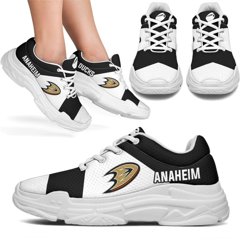 Colorful Logo Anaheim Ducks Chunky Sneakers