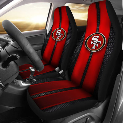 Incredible Line Pattern San Francisco 49ers Logo Car Seat Covers