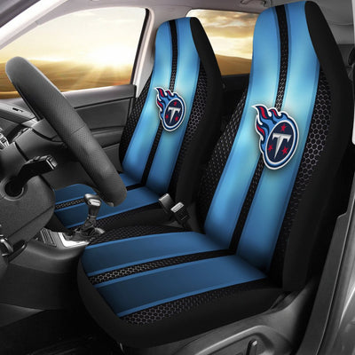 Incredible Line Pattern Tennessee Titans Logo Car Seat Covers