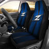 Incredible Line Pattern Akron Zips Logo Car Seat Covers
