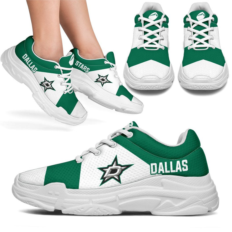 Colorful Logo Dallas Stars Chunky Sneakers