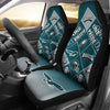 Colorful Pride Flag Philadelphia Eagles Car Seat Covers