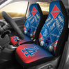 Colorful Pride Flag Los Angeles Dodgers Car Seat Covers
