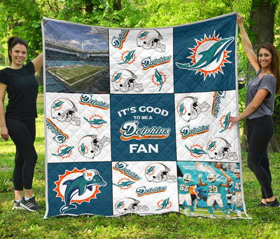 It's Good To Be A Miami Dolphins Fan Quilt