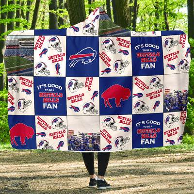 It's Good To Be A Buffalo Bills Fan Hooded Blanket