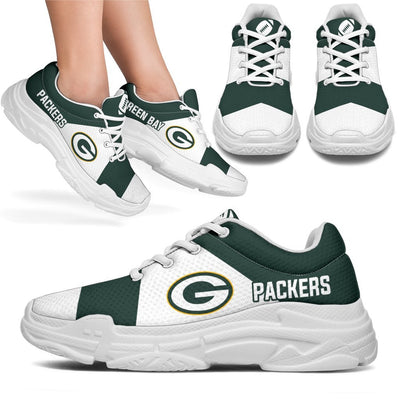Colorful Logo Green Bay Packers Chunky Sneakers