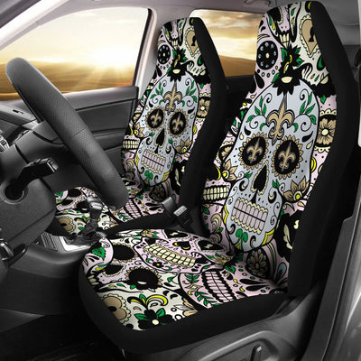 Party Skull New Orleans Saints Car Seat Covers