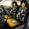 Colorful Pride Flag Pittsburgh Steelers Car Seat Covers