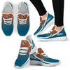 New Style Top Logo Miami Dolphins Mesh Knit Sneakers