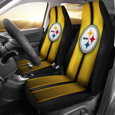 Incredible Line Pattern Pittsburgh Steelers Logo Car Seat Covers