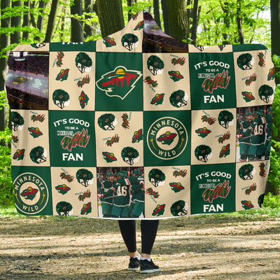 It's Good To Be A Minnesota Wild Fan Hooded Blanket