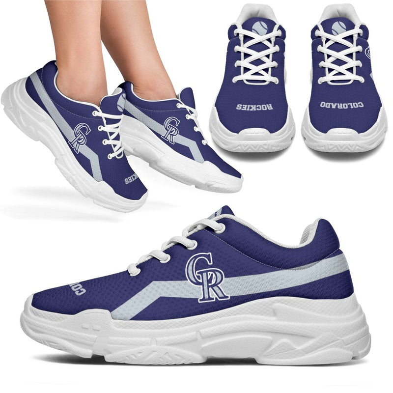 Edition Chunky Sneakers With Line Colorado Rockies Shoes