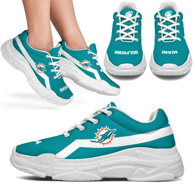 Edition Chunky Sneakers With Line Miami Dolphins Shoes