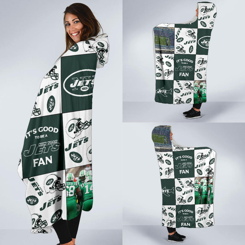 It's Good To Be A New York Jets Fan Hooded Blanket