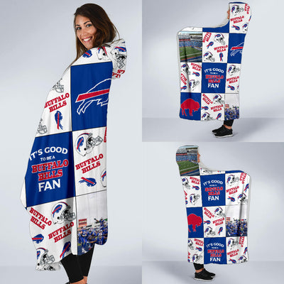 It's Good To Be A Buffalo Bills Fan Hooded Blanket