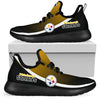 New Style Top Logo Pittsburgh Steelers Mesh Knit Sneakers