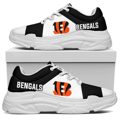 Colorful Logo Cincinnati Bengals Chunky Sneakers
