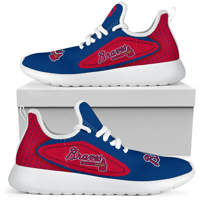 Legend React Atlanta Braves Mesh Knit Sneakers