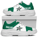 Colorful Logo Dallas Stars Chunky Sneakers