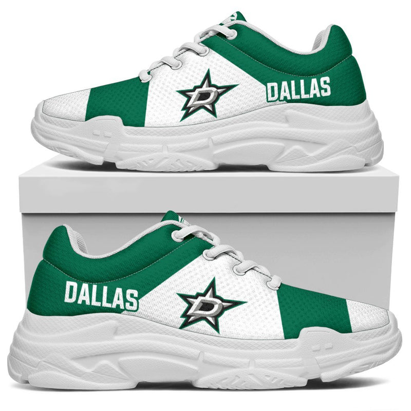 Colorful Logo Dallas Stars Chunky Sneakers