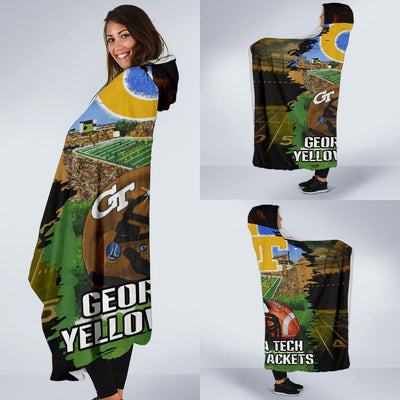 Pro Shop Georgia Tech Yellow Jackets Home Field Advantage Hooded Blanket