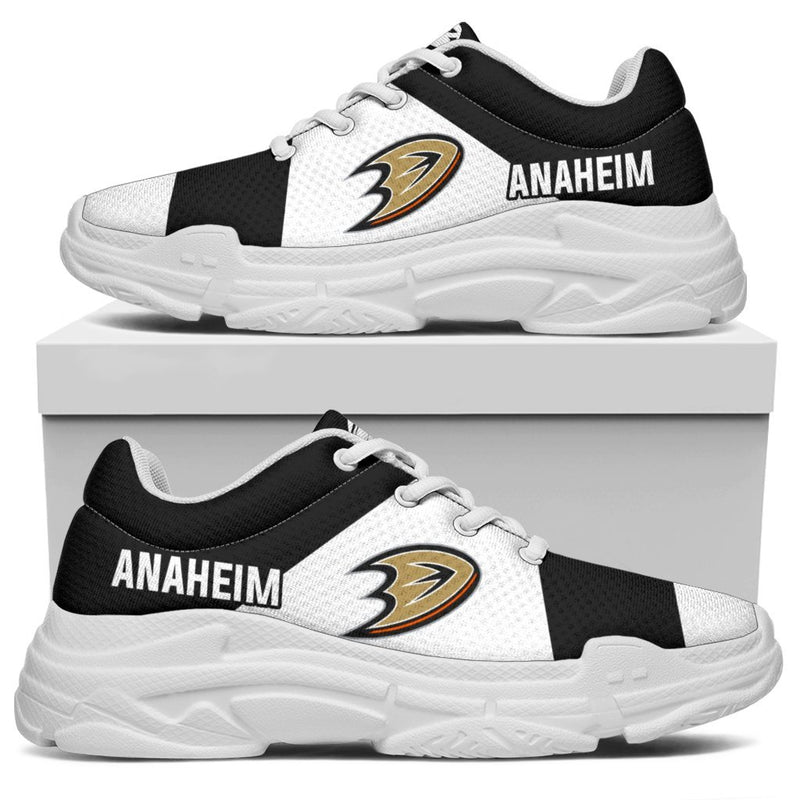 Colorful Logo Anaheim Ducks Chunky Sneakers