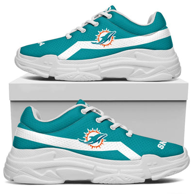 Edition Chunky Sneakers With Line Miami Dolphins Shoes