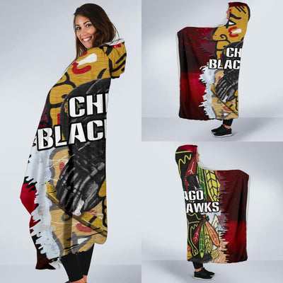 Pro Shop Chicago Blackhawks Home Field Advantage Hooded Blanket