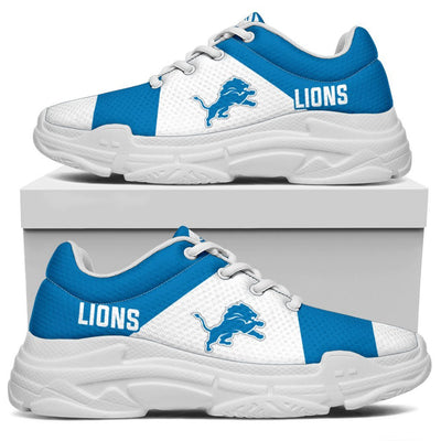 Colorful Logo Detroit Lions Chunky Sneakers