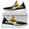 New Style Top Logo Pittsburgh Steelers Mesh Knit Sneakers