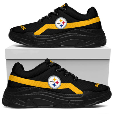 Edition Chunky Sneakers With Line Pittsburgh Steelers Shoes