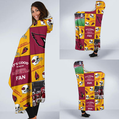 It's Good To Be An Arizona Cardinals Fan Hooded Blanket