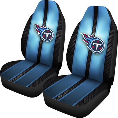 Incredible Line Pattern Tennessee Titans Logo Car Seat Covers