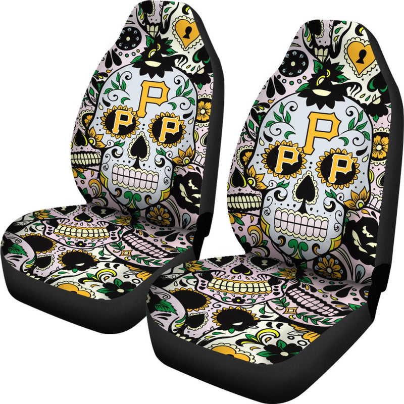 Party Skull Pittsburgh Pirates Car Seat Covers