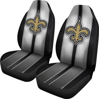 Incredible Line Pattern New Orleans Saints Logo Car Seat Covers