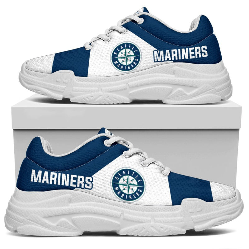 Colorful Logo Seattle Mariners Chunky Sneakers