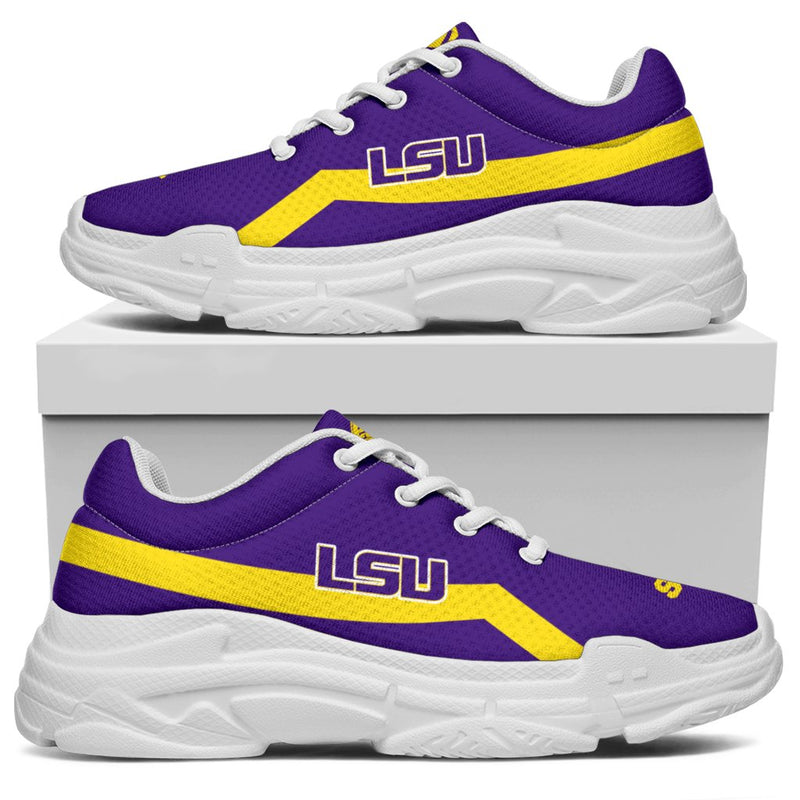 Edition Chunky Sneakers With Line LSU Tigers Shoes